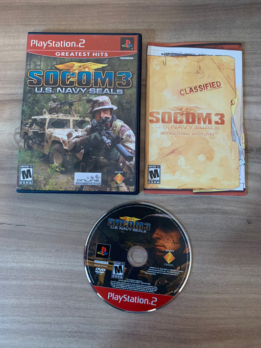 PiXEL-RETRO.COM : SONY PLAYSTATION 2 (PS2) COMPLET CIB BOX MANUAL GAME NTSC SOCOM 3 U.S. NAVY SEALS