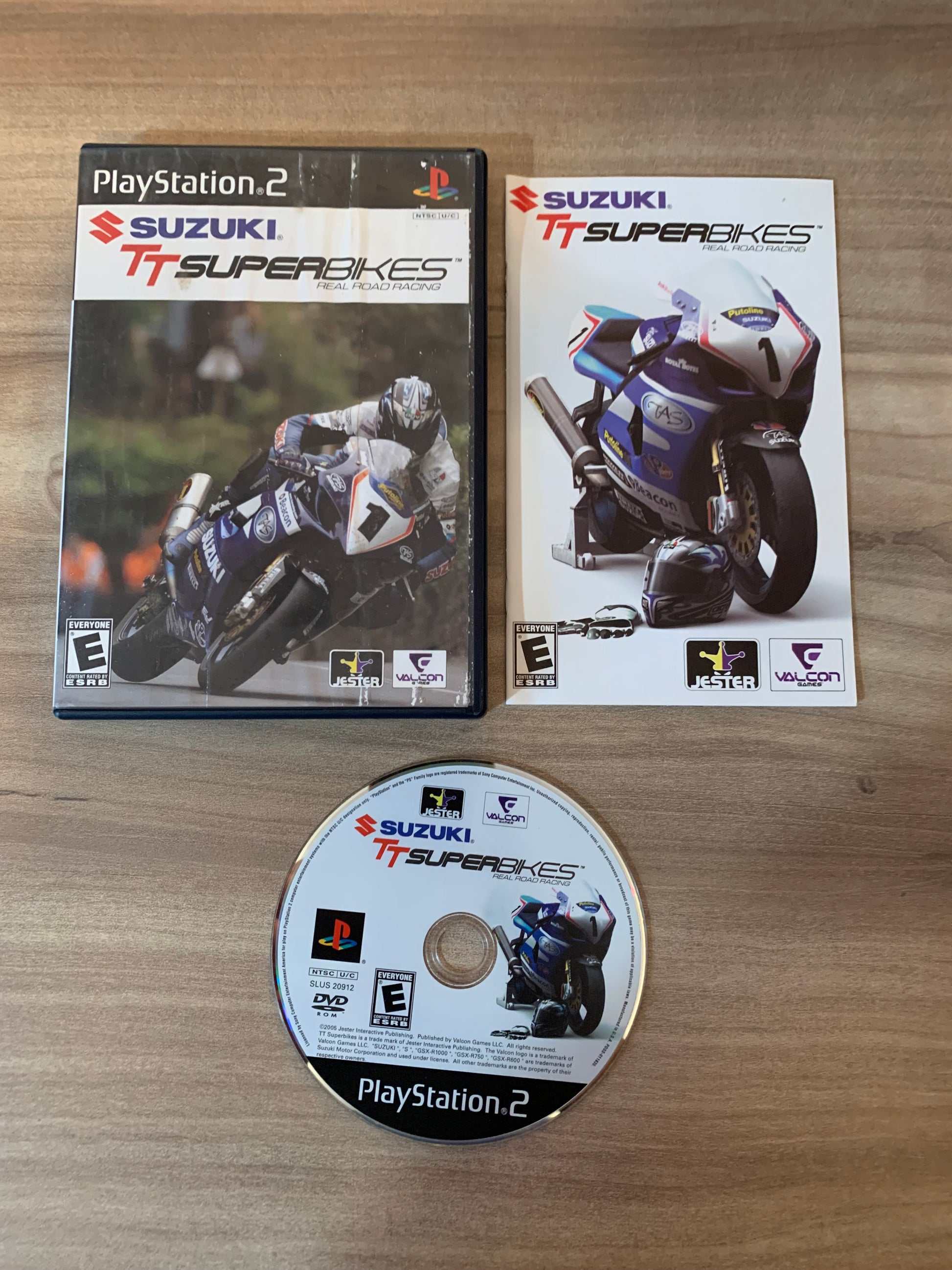 PiXEL-RETRO.COM : SONY PLAYSTATION 2 (PS2) COMPLET CIB BOX MANUAL GAME NTSC SUZUKI TT SUPERBIKES REAL ROAD RACING