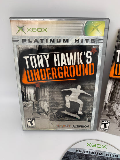 MiCROSOFT XBOX ORiGiNAL | TONY HAWKS UNDERGROUND | PLATiNUM HiTS