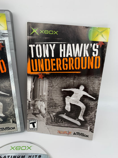 MiCROSOFT XBOX ORiGiNAL | TONY HAWKS UNDERGROUND | PLATiNUM HiTS