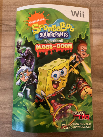 NiNTENDO Wii | NiCKELODEON SPONGEBOB SQUAREPANTS FEATURiNG NiCKTOONS GLOBS OF DOOM