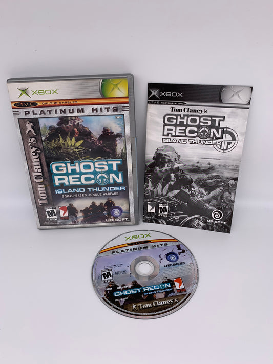 PiXEL-RETRO.COM : MICROSOFT XBOX COMPLETE CIB BOX MANUAL GAME NTSC GHOST RECON ISLAND THUNDER