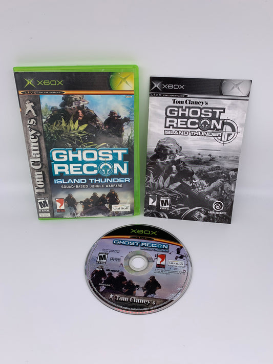 PiXEL-RETRO.COM : MICROSOFT XBOX COMPLETE CIB BOX MANUAL GAME NTSC GHOST RECON ISLAND THUNDER