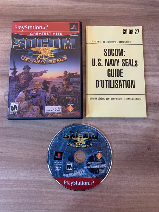 PiXEL-RETRO.COM : SONY PLAYSTATION 2 (PS2) COMPLET CIB BOX MANUAL GAME NTSC SOCOM U.S. NAVY SEALS