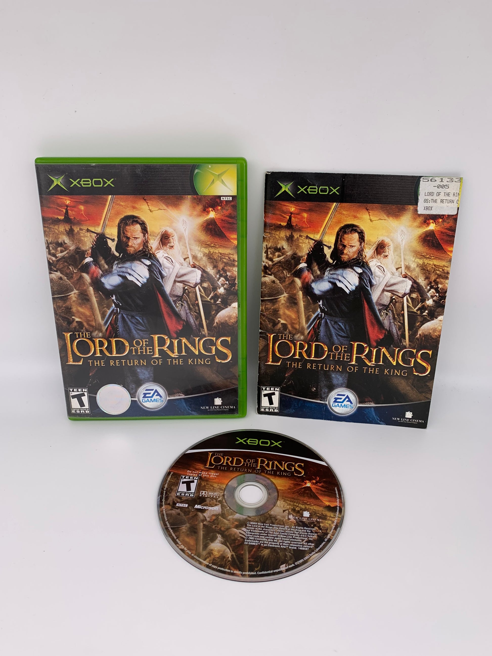 PiXEL-RETRO.COM : MICROSOFT XBOX COMPLETE CIB BOX MANUAL GAME NTSC THE LORD OF THE RINGS THE RETURN OF THE KING