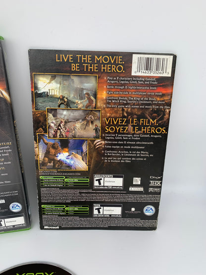 MiCROSOFT XBOX ORiGiNAL | THE LORD OF THE RiNGS THE RETURN OF THE KiNG