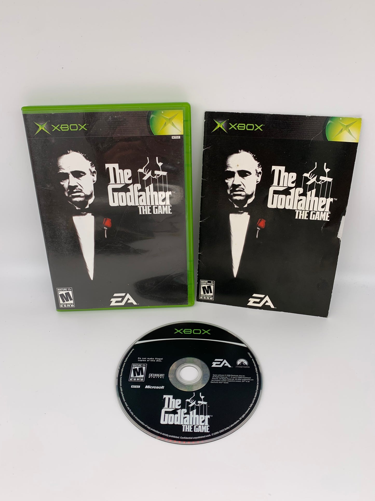 PiXEL-RETRO.COM : MICROSOFT XBOX COMPLETE CIB BOX MANUAL GAME NTSC THE GODFATHER THE GAME