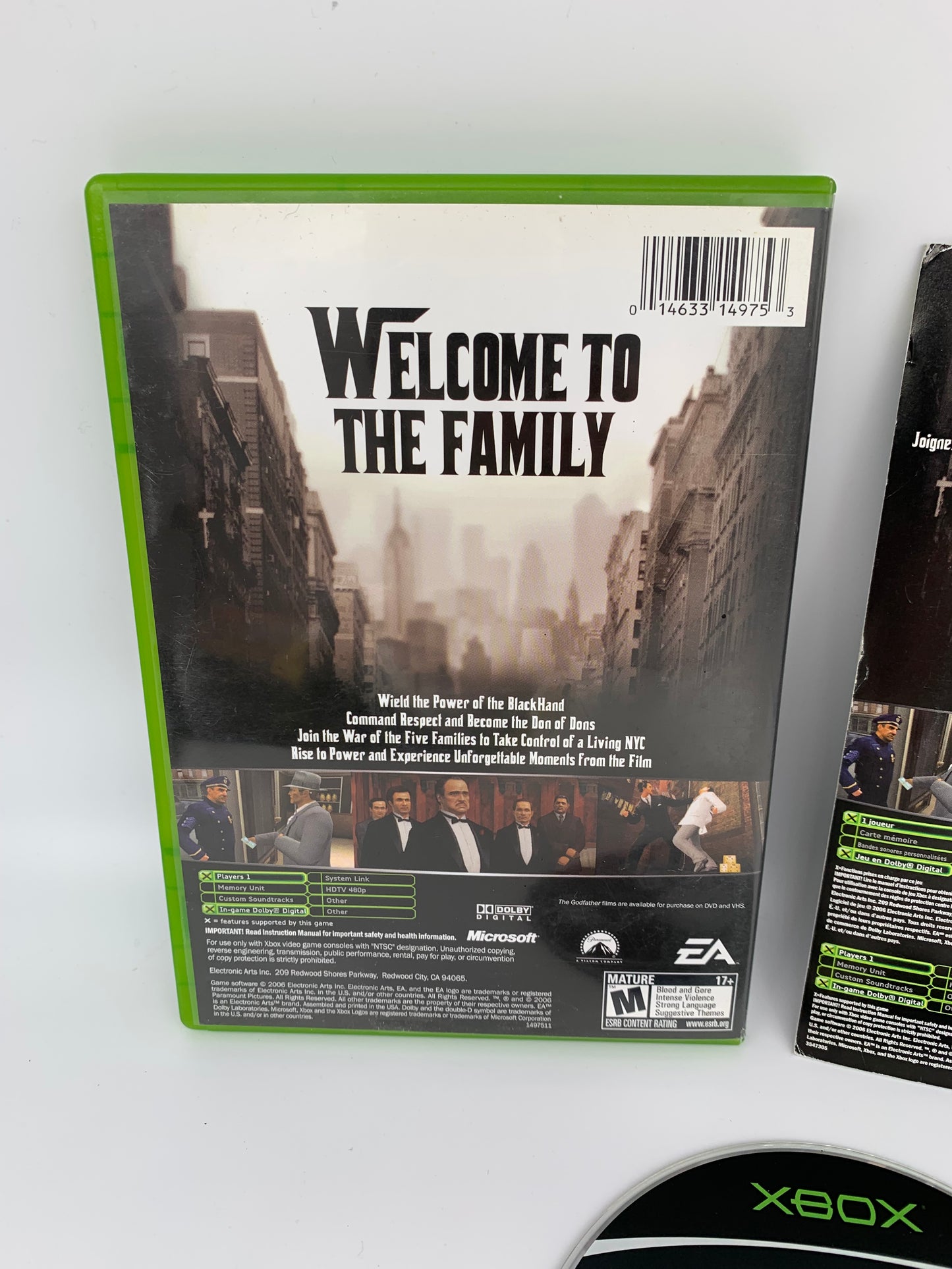 MiCROSOFT XBOX ORiGiNAL | THE GODFATHER THE GAME