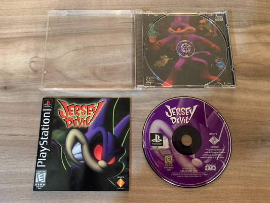 PiXEL-RETRO.COM : SONY PLAYSTATION (PS1) JERSEY DEVIL COMPLETE CIB BOX MANUAL GAME NTSC