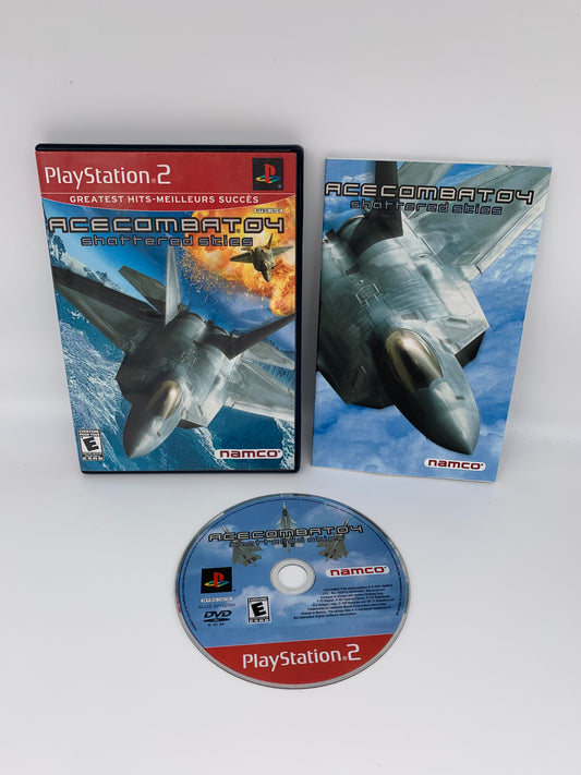 PiXEL-RETRO.COM : SONY PLAYSTATION 2 (PS2) COMPLET CIB BOX MANUAL GAME NTSC ACE COMBAT 04 SHATTERED SKIES