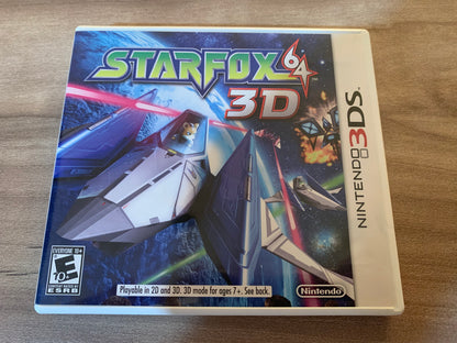 PiXELRETROGAME.COM : NINTENDO 3DS (3DS) STAR FOX 64 3D COMPLETE CIB BOX MANUAL GAME NTSC