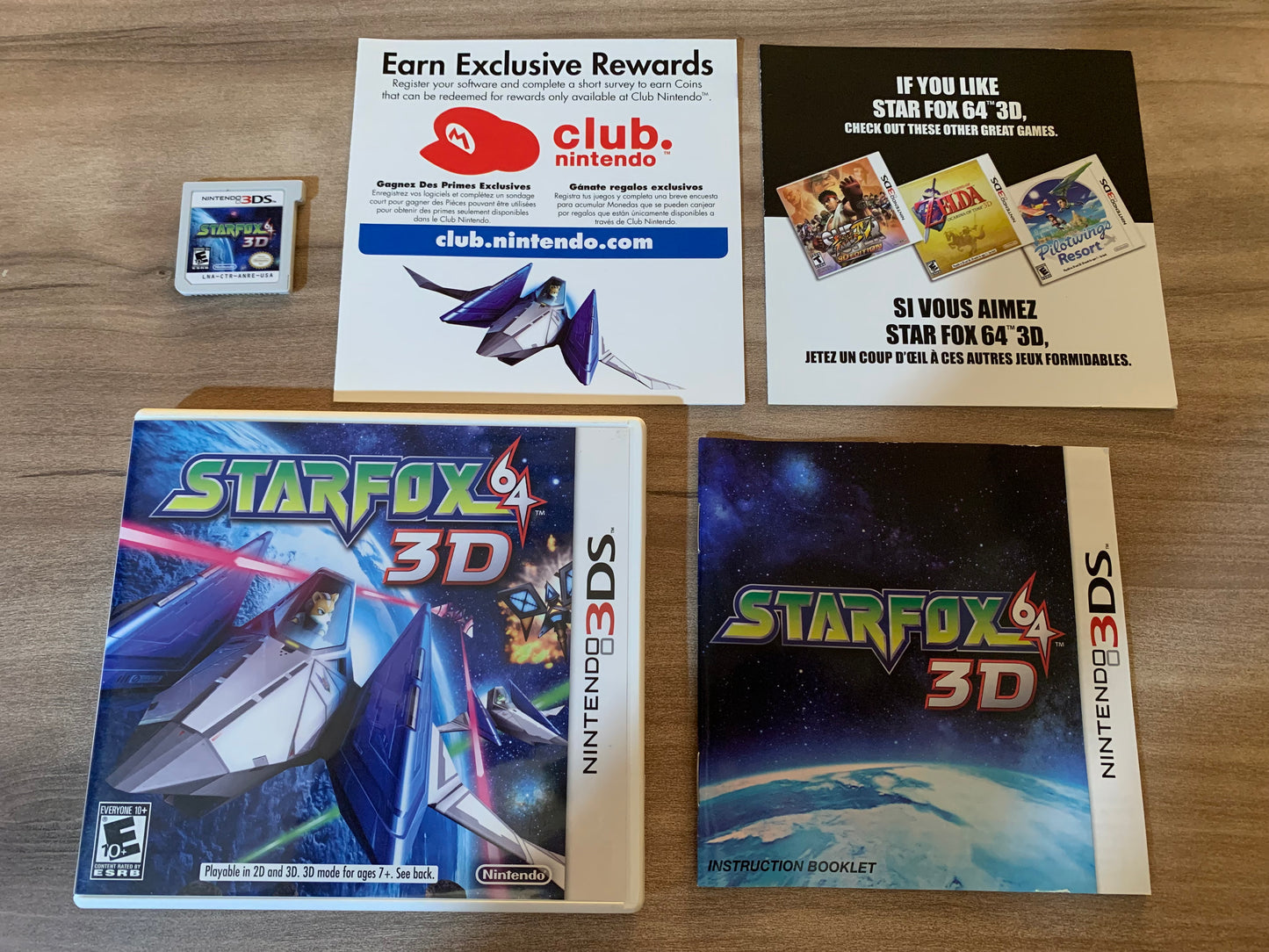 PiXEL-RETRO.COM : NINTENDO 3DS (3DS) STAR FOX 64 3D COMPLETE CIB BOX MANUAL GAME NTSC