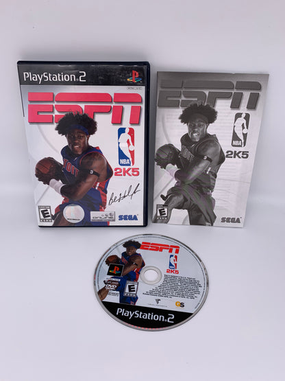 PiXEL-RETRO.COM : SONY PLAYSTATION 2 (PS2) COMPLET CIB BOX MANUAL GAME NTSC ESPN NBA 2K5