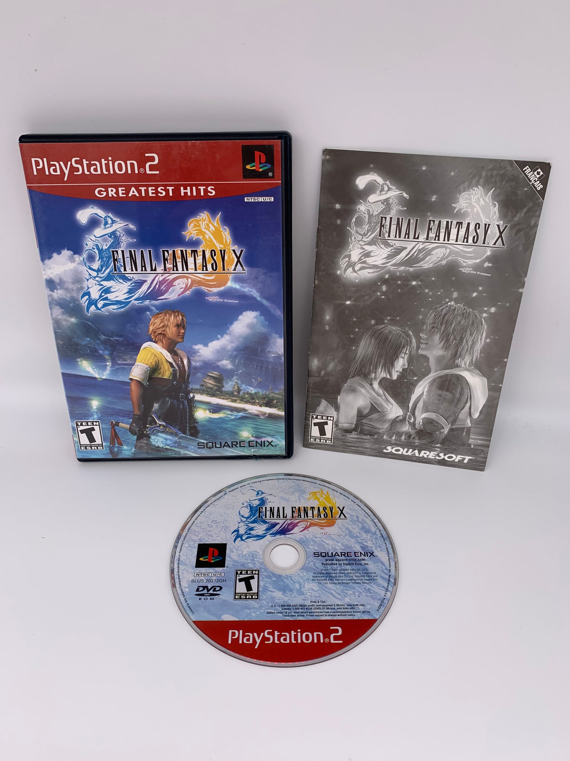 PiXEL-RETRO.COM : SONY PLAYSTATION 2 (PS2) COMPLET CIB BOX MANUAL GAME NTSC FINAL FANTASY X