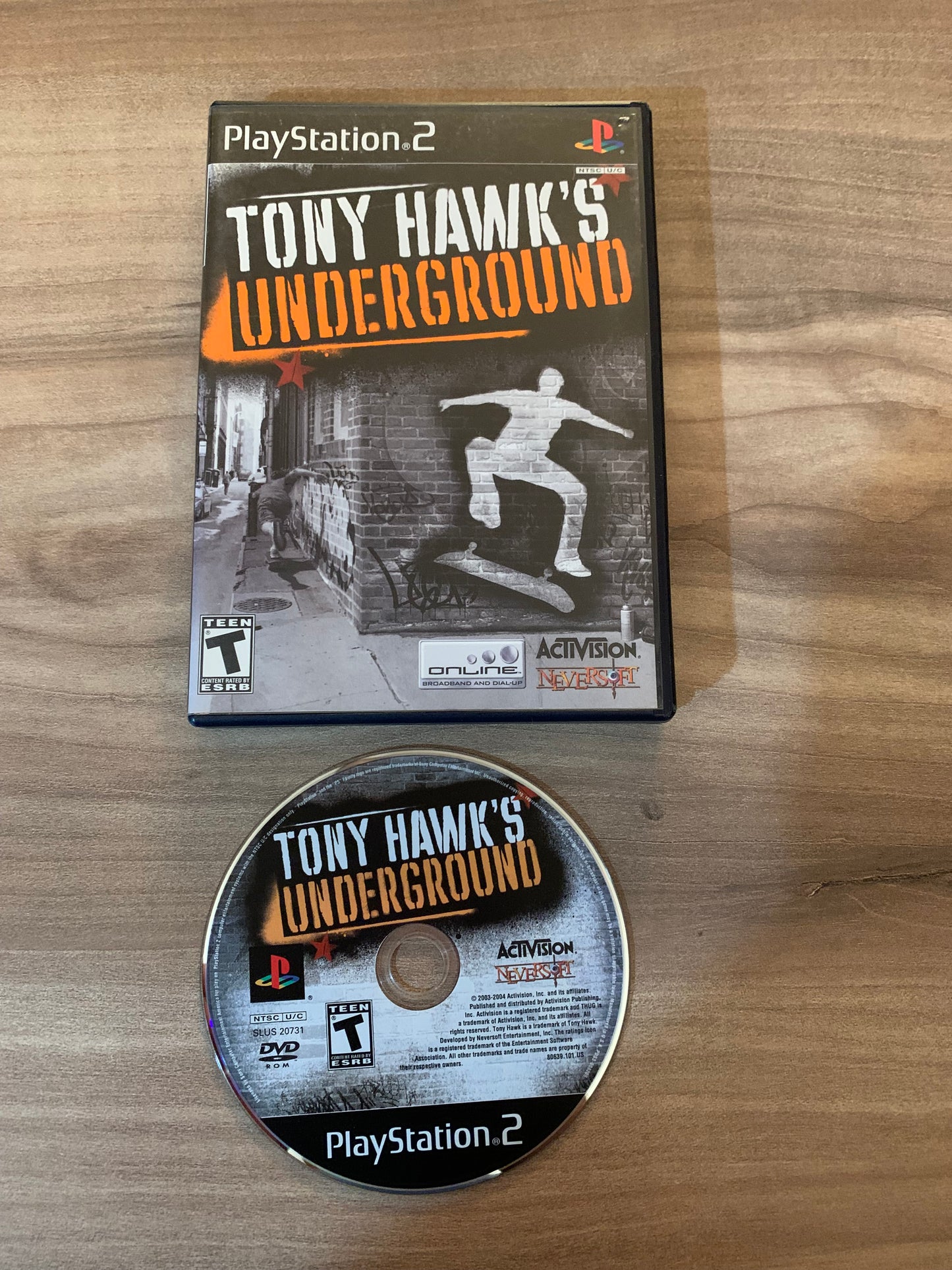 PiXEL-RETRO.COM : SONY PLAYSTATION 2 (PS2) COMPLET CIB BOX MANUAL GAME NTSC TONY HAWK'S UNDERGROUND