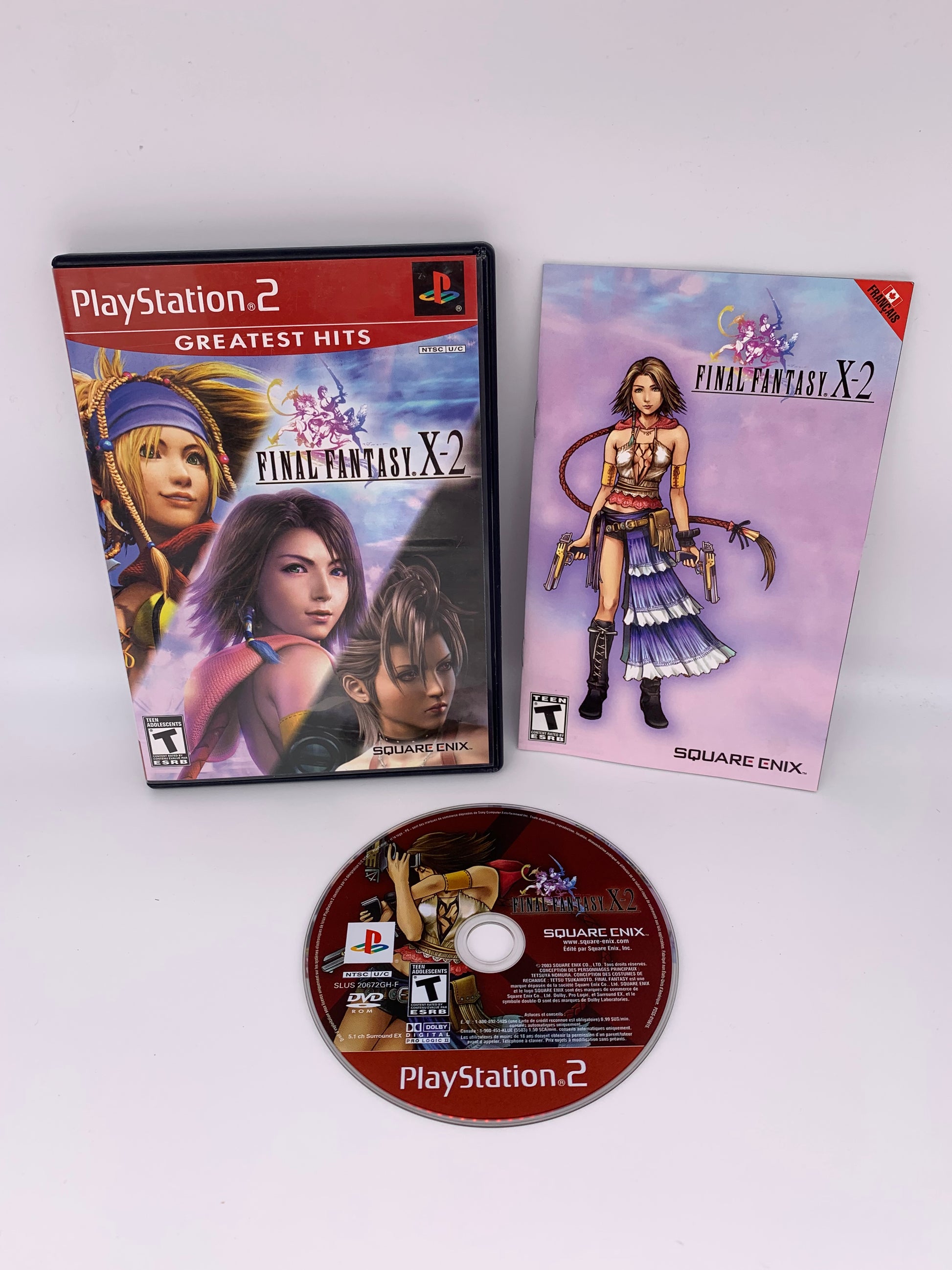 PiXEL-RETRO.COM : SONY PLAYSTATION 2 (PS2) COMPLET CIB BOX MANUAL GAME NTSC FINAL FANTASY X-2