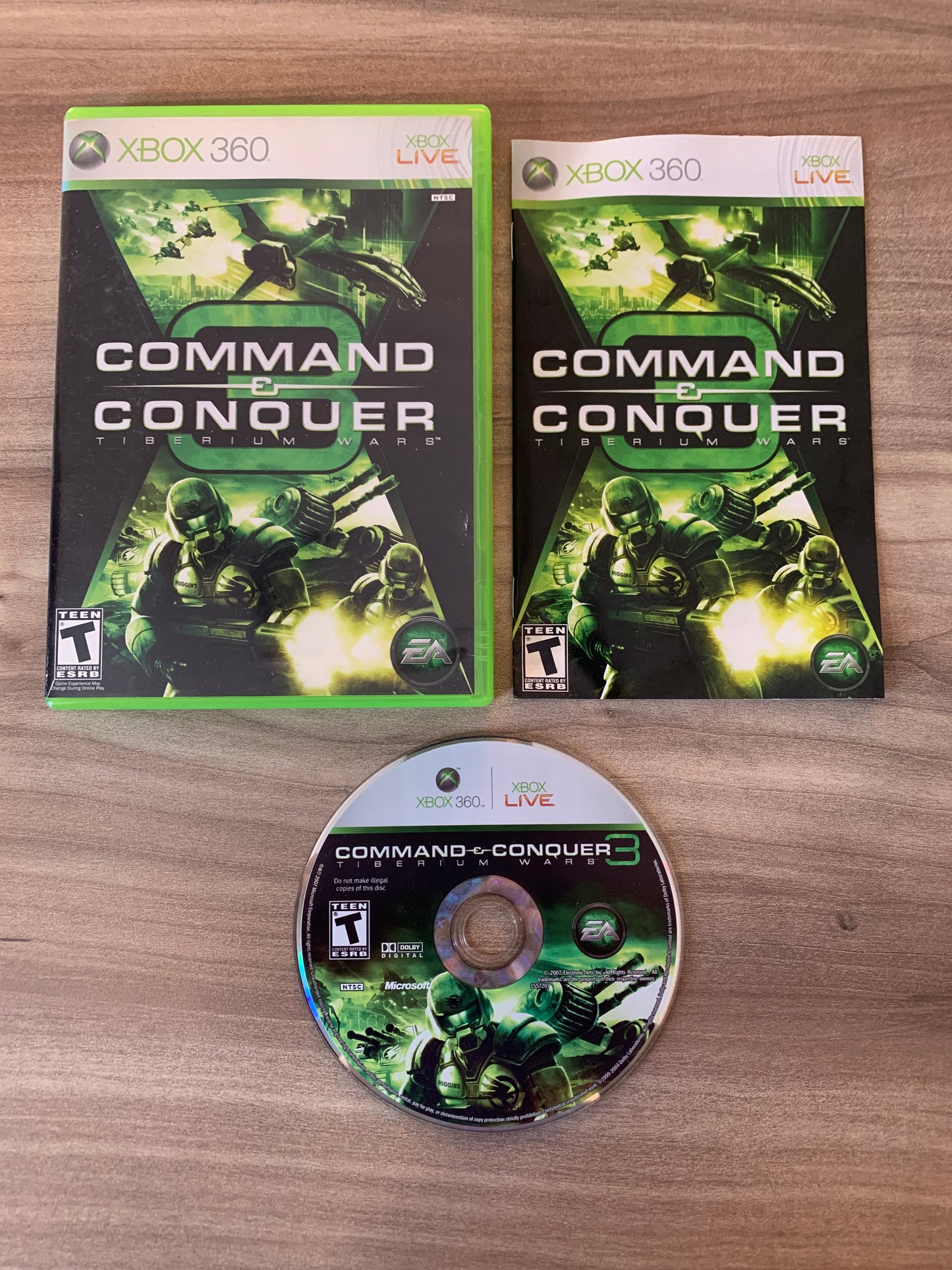 PiXEL-RETRO.COM : MICROSOFT XBOX 360 COMPLETE CIB BOX MANUAL GAME NTSC COMMAND & CONQUER 3 TIBERIUM WARS