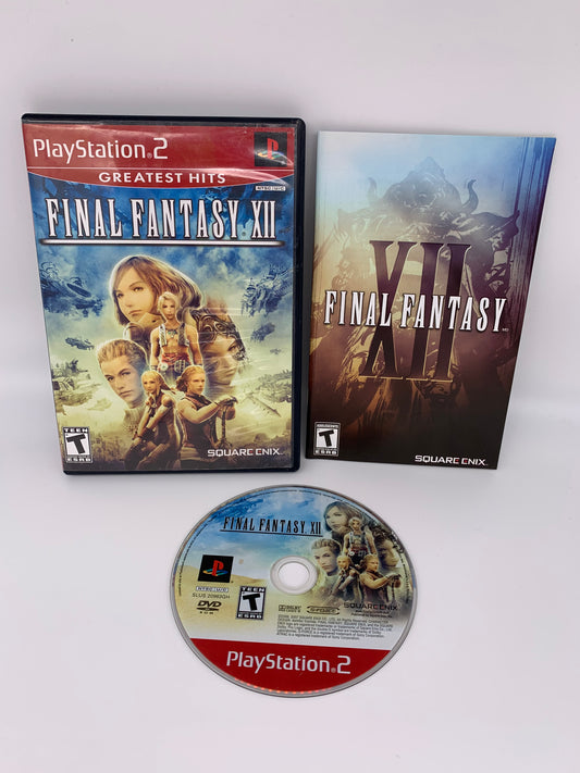 PiXEL-RETRO.COM : SONY PLAYSTATION 2 (PS2) COMPLET CIB BOX MANUAL GAME NTSC FINAL FANTASY XII