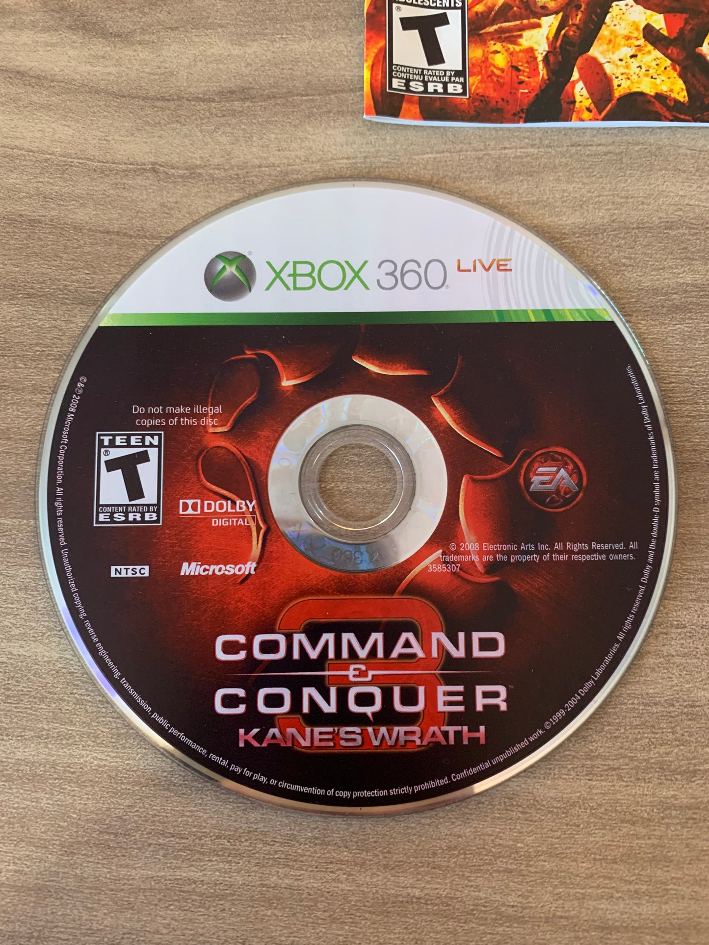 Microsoft XBOX 360 | COMMAND &amp; CONQUER 3 KANE'S WRATH
