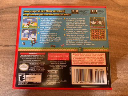 PiXELRETROGAME.COM : NINTENDO DS (DS) NEW SUPER MARIO BROS. COMPLETE CIB BOX MANUAL GAME NTSC RED CASE VERSION