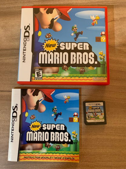 PiXEL-RETRO.COM : NINTENDO DS (DS) NEW SUPER MARIO BROS. COMPLETE CIB BOX MANUAL GAME NTSC RED CASE VERSION