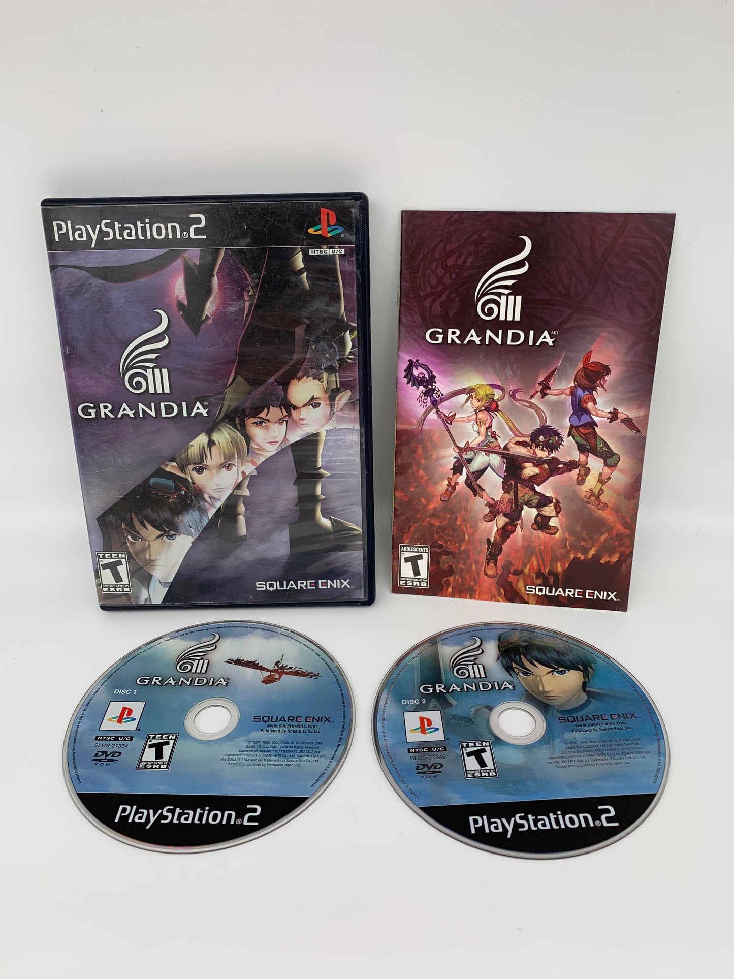 PiXEL-RETRO.COM : SONY PLAYSTATION 2 (PS2) COMPLET CIB BOX MANUAL GAME NTSC GRANDiA III