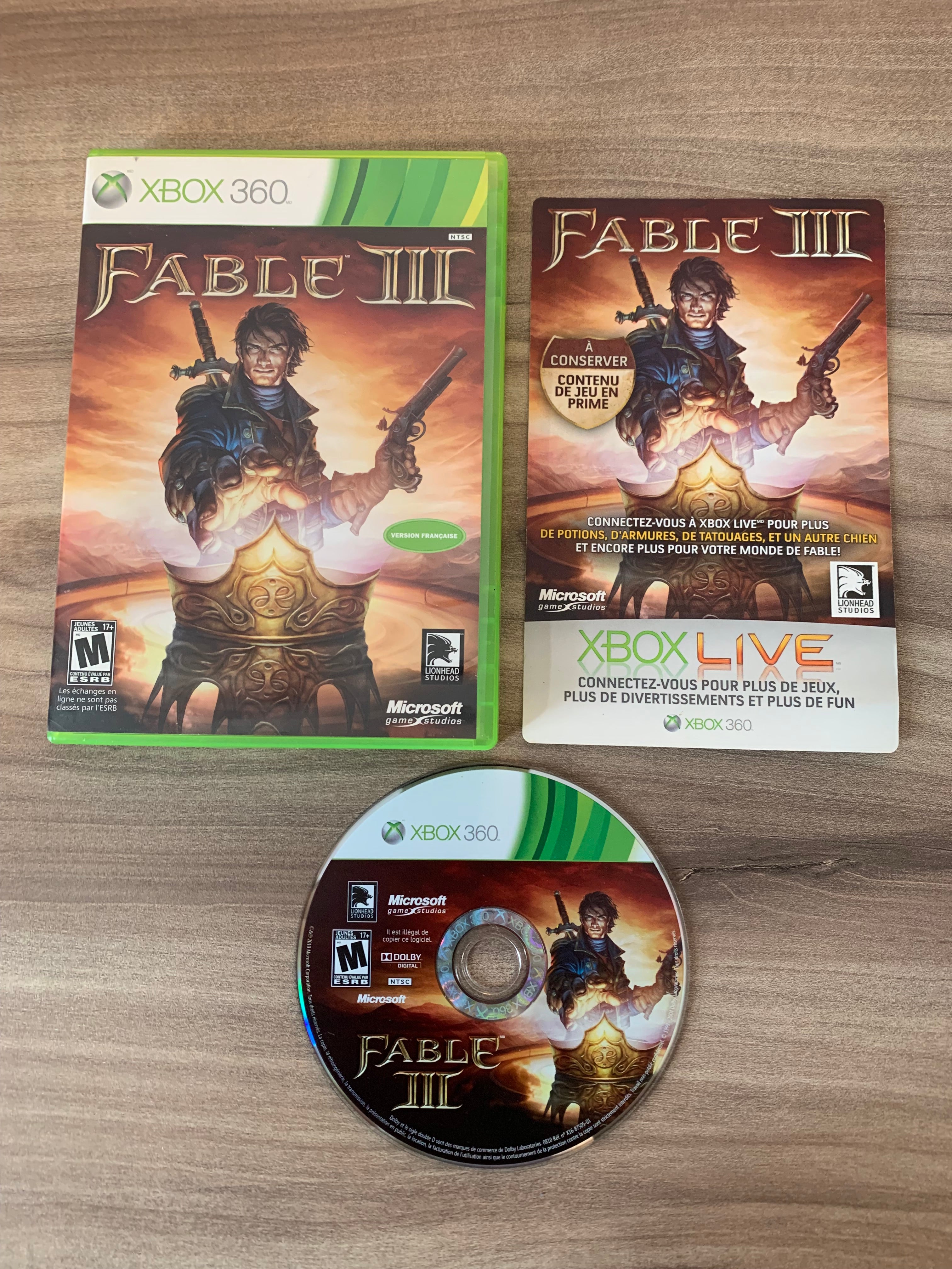 MiCROSOFT XBOX 360 FABLE III PiXEL RETRO.COM