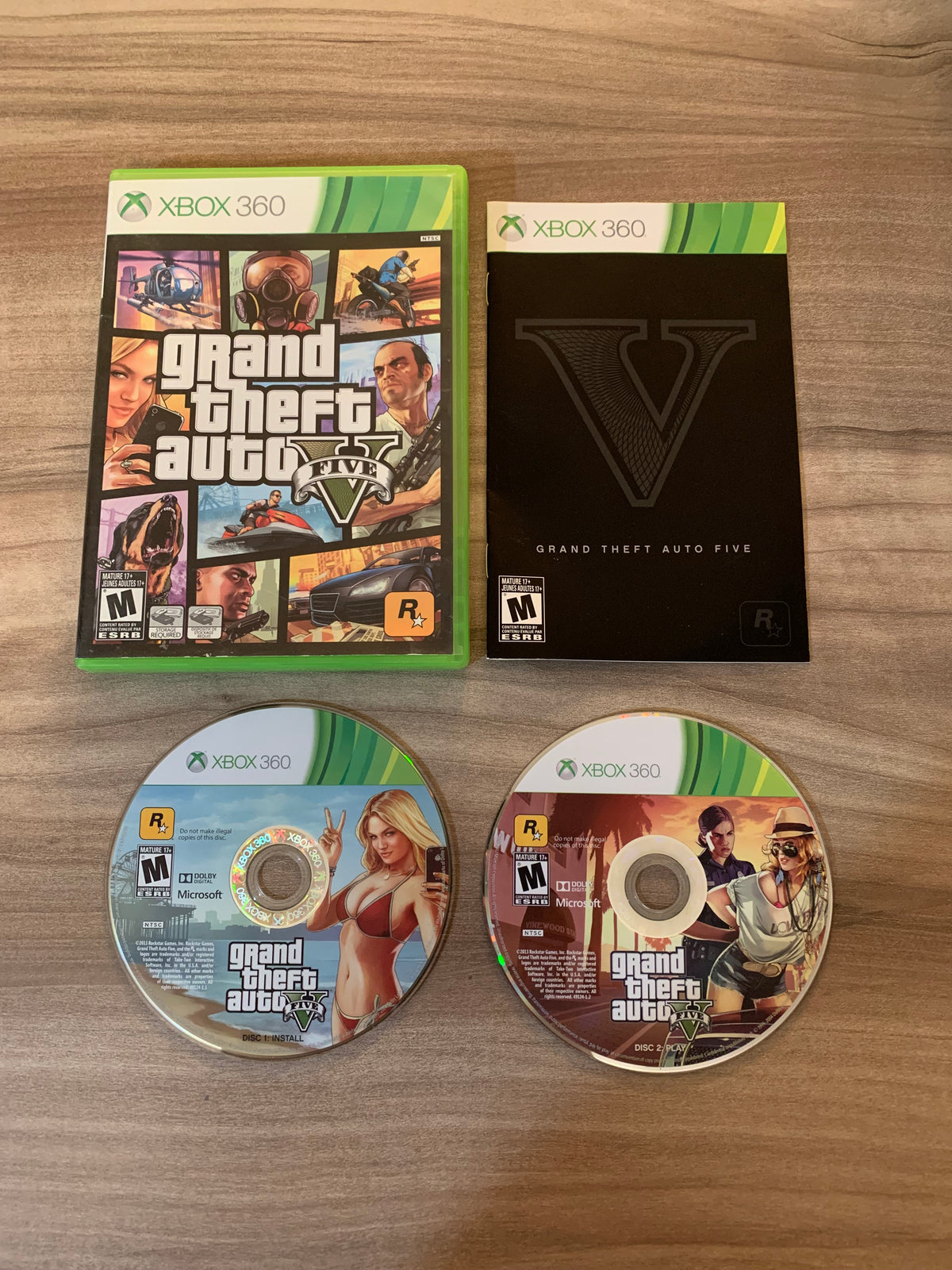 PiXEL-RETRO.COM : MICROSOFT XBOX 360 COMPLETE CIB BOX MANUAL GAME NTSC GRAND THEFT AUTO V FIVE 5