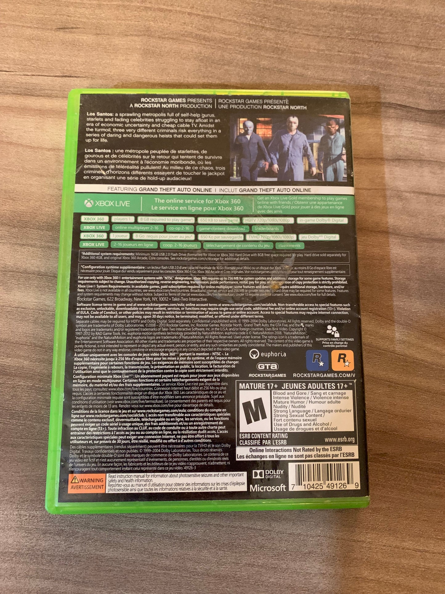 MiCROSOFT XBOX 360 | GRAND THEFT AUTO V FiVE