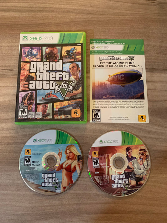 PiXEL-RETRO.COM : MICROSOFT XBOX 360 COMPLETE CIB BOX MANUAL GAME NTSC GRAND THEFT AUTO V FIVE 5