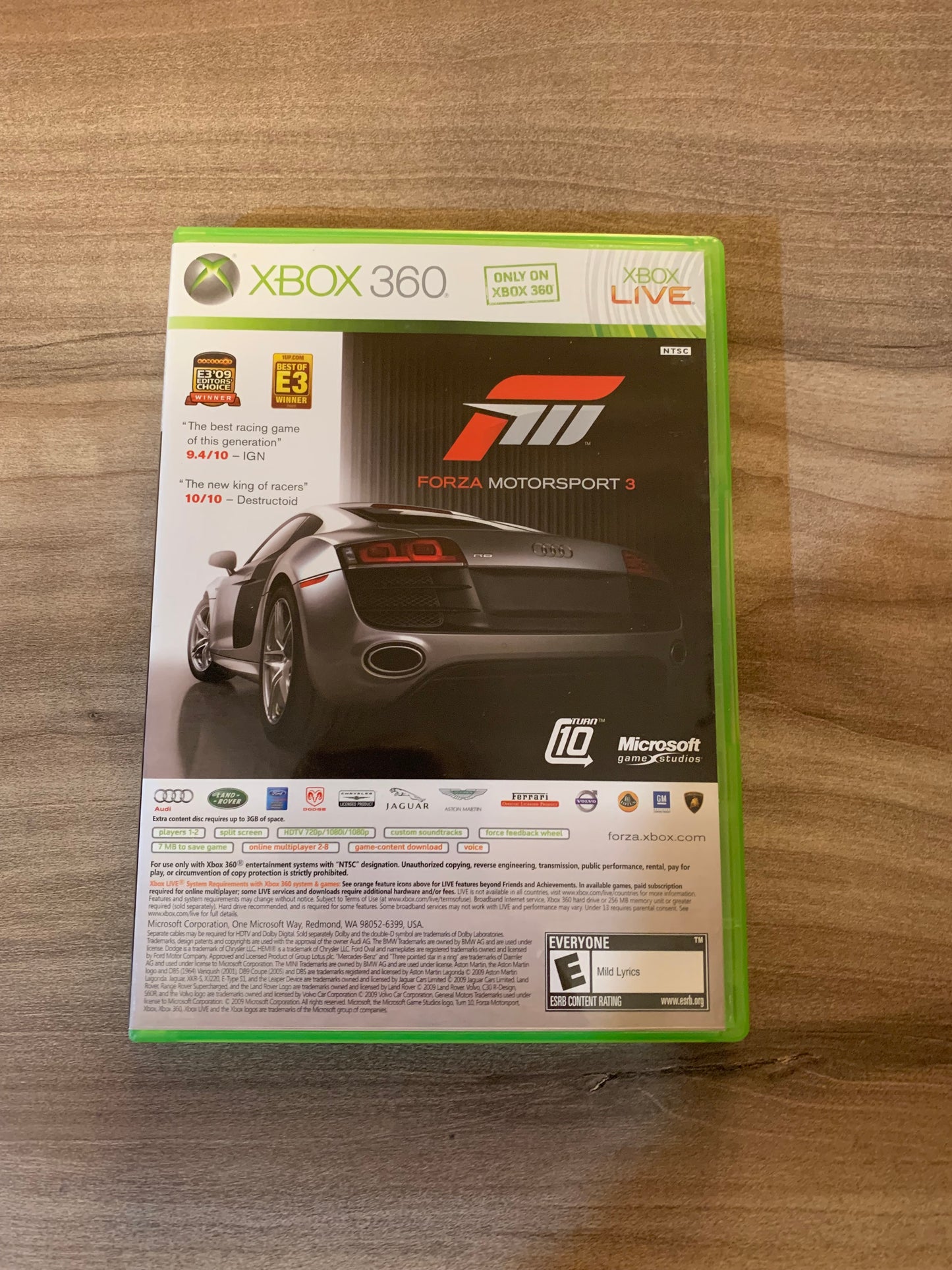 MiCROSOFT XBOX 360 | FORZA MOTORSPORT 3 & HALO 3 ODST | NOT FOR RESALE