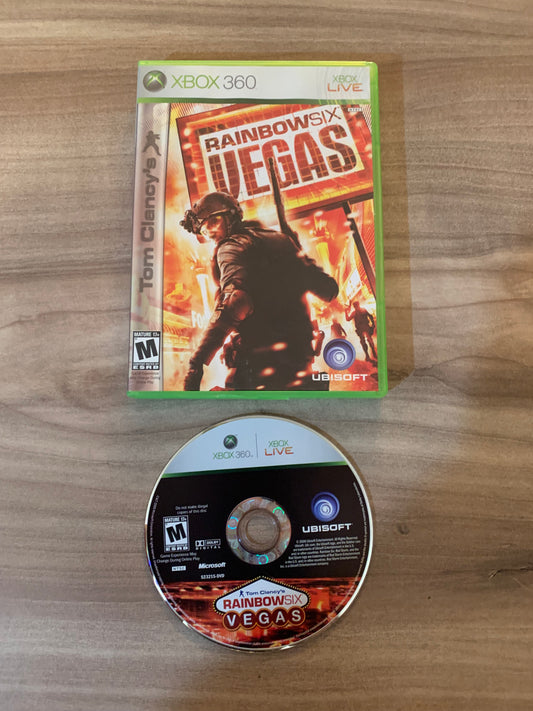 PiXEL-RETRO.COM : MICROSOFT XBOX 360 COMPLETE CIB BOX MANUAL GAME NTSC TOM CLANCY'S RAINBOW SIX VEGAS