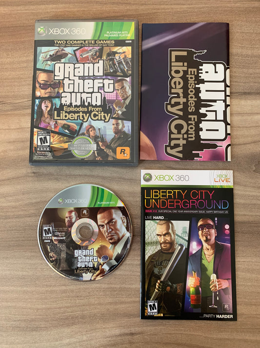 PiXEL-RETRO.COM : MICROSOFT XBOX 360 COMPLETE CIB BOX MANUAL GAME NTSC GRAND THEFT AUTO IV EPISODES FROM LIBERTY CITY