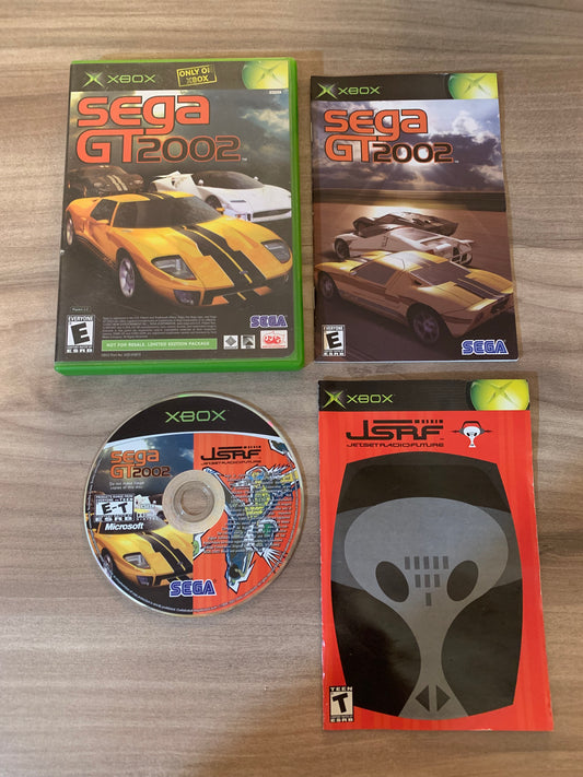 PiXEL-RETRO.COM : MICROSOFT XBOX COMPLETE CIB BOX MANUAL GAME NTSC SEGA GT 2002 & JSRF JET SET RADIO FUTURE