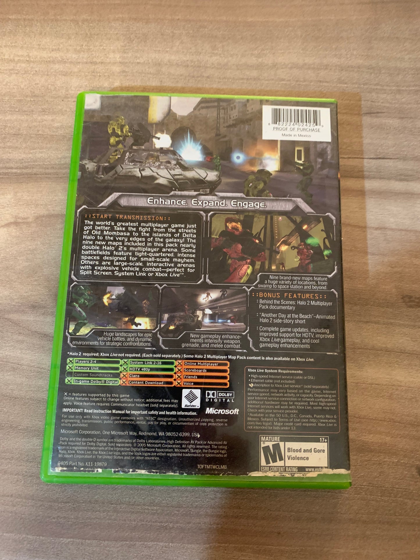 MiCROSOFT XBOX ORiGiNAL | HALO 2 MULTiPLAYER MAP PACK