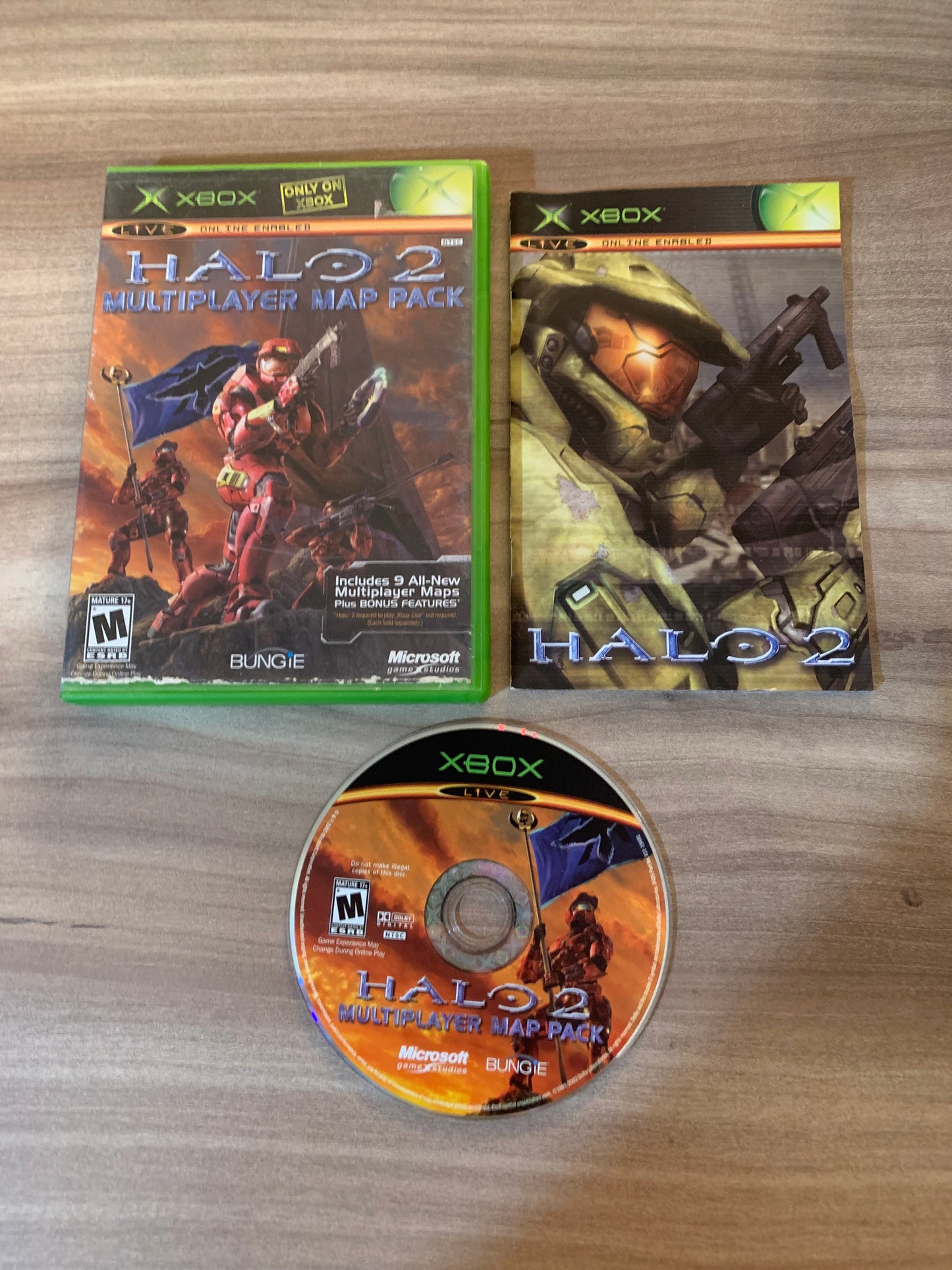 PiXEL-RETRO.COM : MICROSOFT XBOX COMPLETE CIB BOX MANUAL GAME NTSC HALO 2 MULTIPLAYER MAP PACK