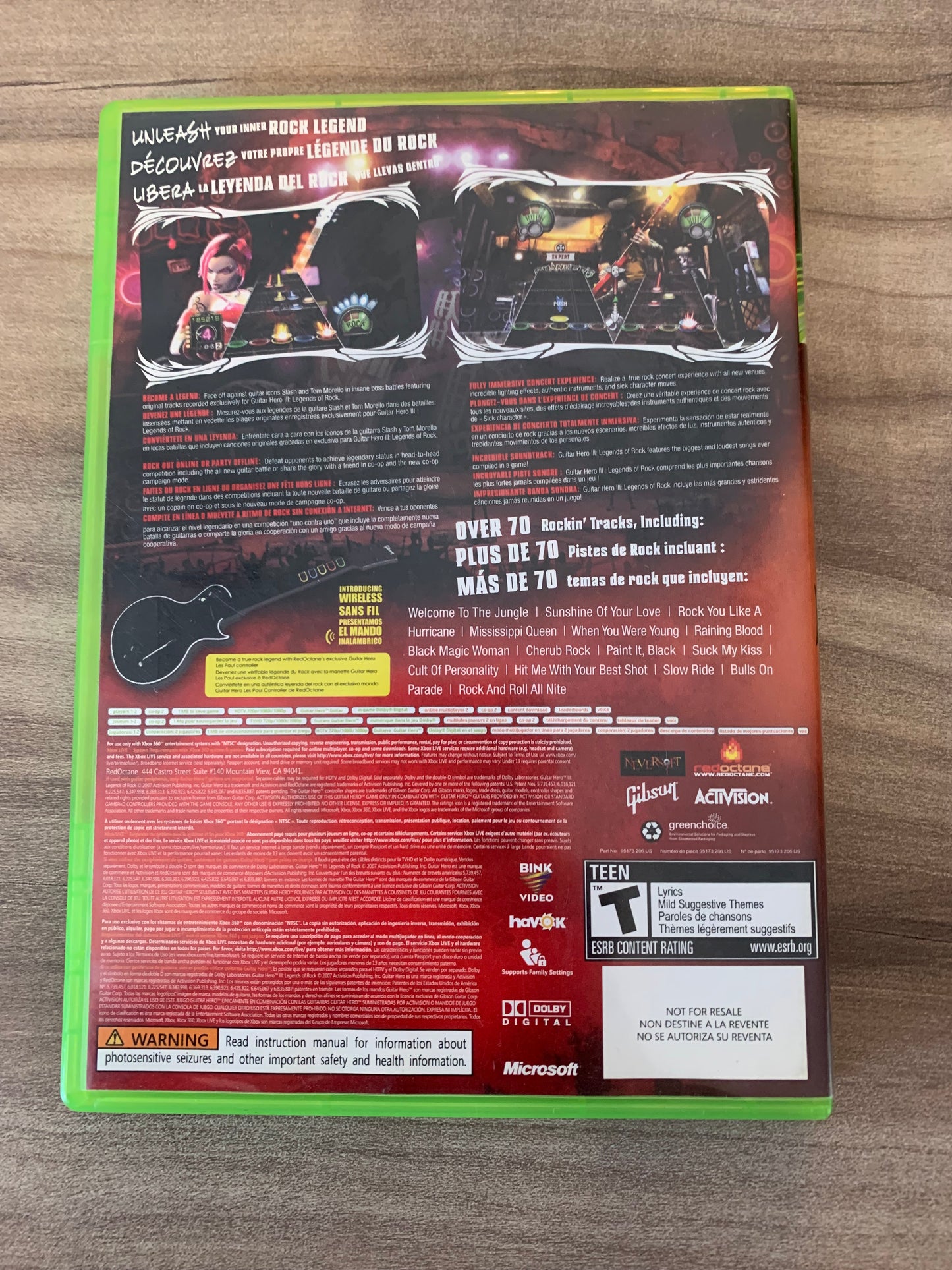 MiCROSOFT XBOX 360 | GUiTAR HERO III LEGENDS OF ROCK