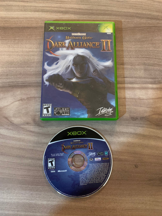 PiXEL-RETRO.COM : MICROSOFT XBOX COMPLETE CIB BOX MANUAL GAME NTSC BALDUR'S GATE DARK ALLIANCE II