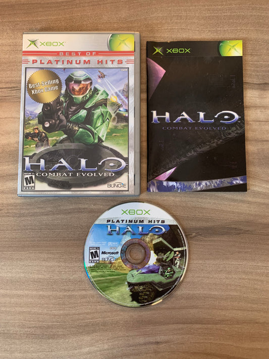 PiXEL-RETRO.COM : MICROSOFT XBOX COMPLETE CIB BOX MANUAL GAME NTSC HALO COMBAT EVOLVED