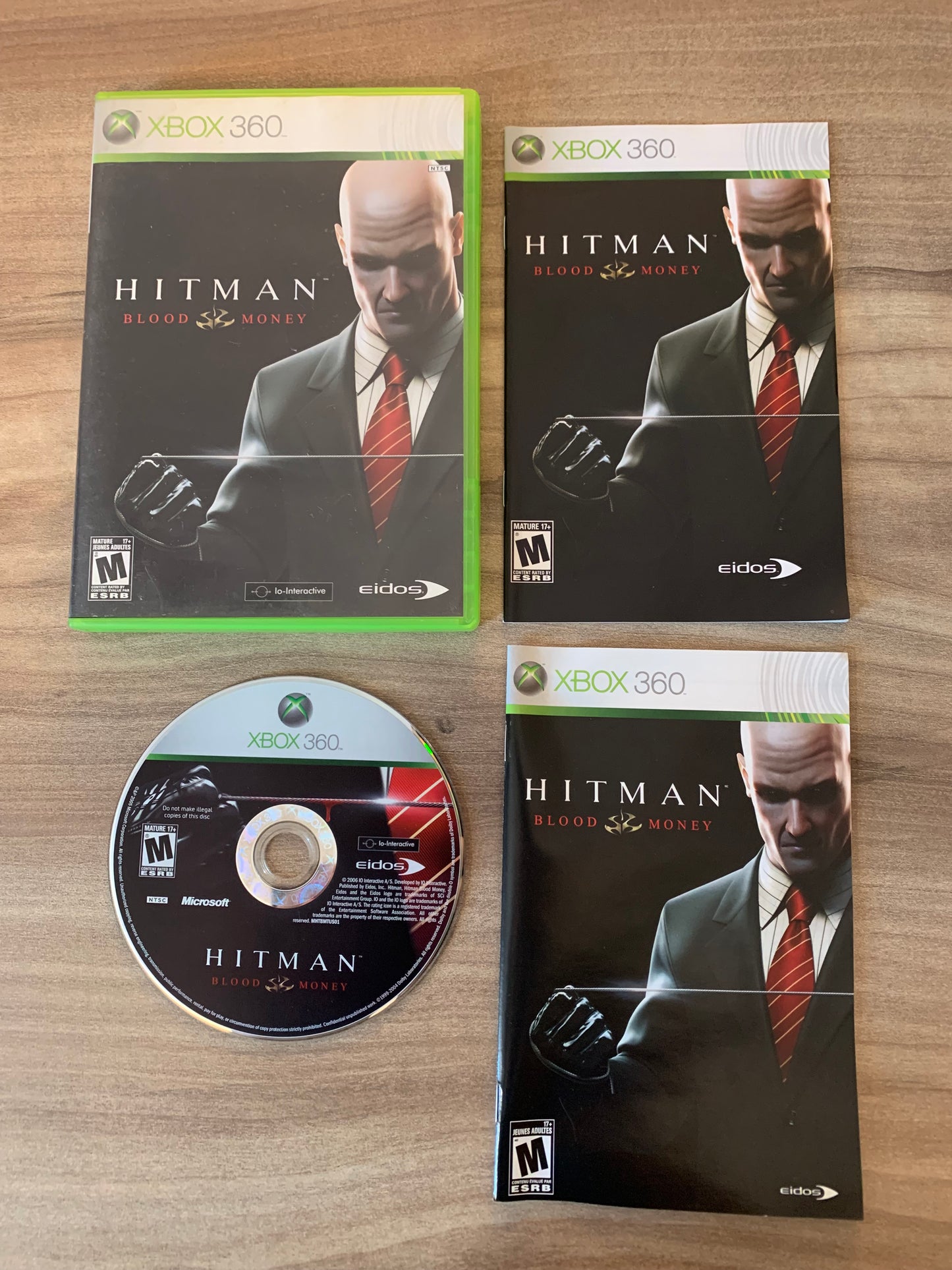 PiXEL-RETRO.COM : MICROSOFT XBOX 360 COMPLETE CIB BOX MANUAL GAME NTSC HITMAN BLOOD MONEY