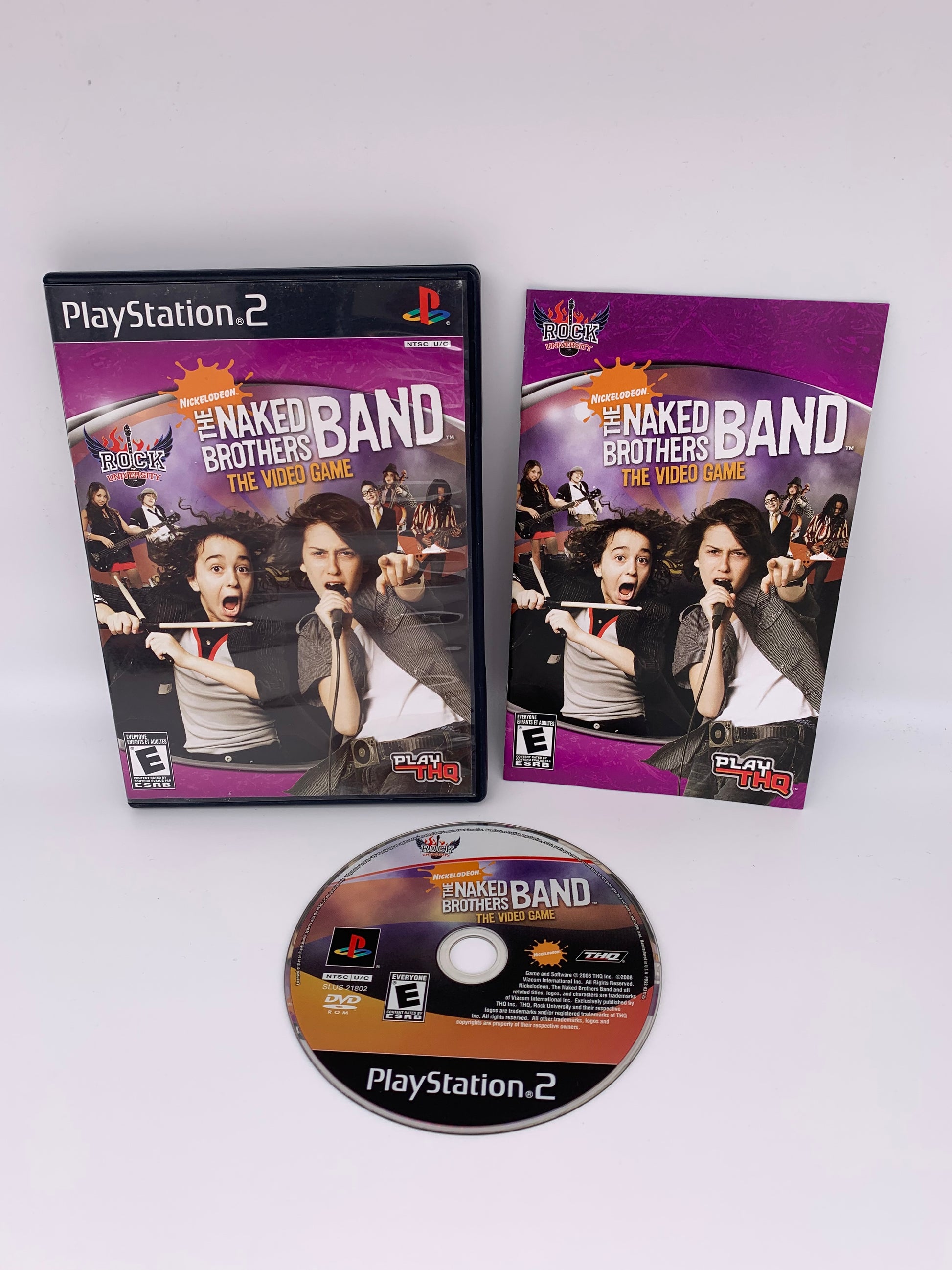 PiXEL-RETRO.COM : SONY PLAYSTATION 2 (PS2) NICKELODEON THE NAKED BROTHERS BAND THE VIDEO GAME COMPLET CIB BOX MANUAL GAME NTSC