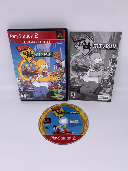 PiXEL-RETRO.COM : SONY PLAYSTATION 2 (PS2) COMPLET CIB BOX MANUAL GAME NTSC THE SIMPSONS HIT & RUN