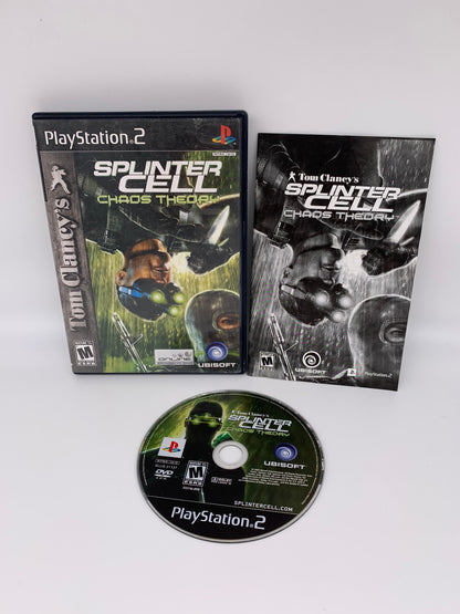 PiXEL-RETRO.COM : SONY PLAYSTATION 2 (PS2) COMPLET CIB BOX MANUAL GAME NTSC TOM CLANCY'S SPLINTER CELL CHAOS THEORY 