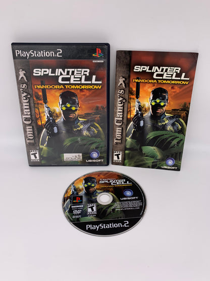 PiXEL-RETRO.COM : SONY PLAYSTATION 2 (PS2) COMPLET CIB BOX MANUAL GAME NTSC TOM CLANCY'S SPLINTER CELL PANDORA TOMORROW