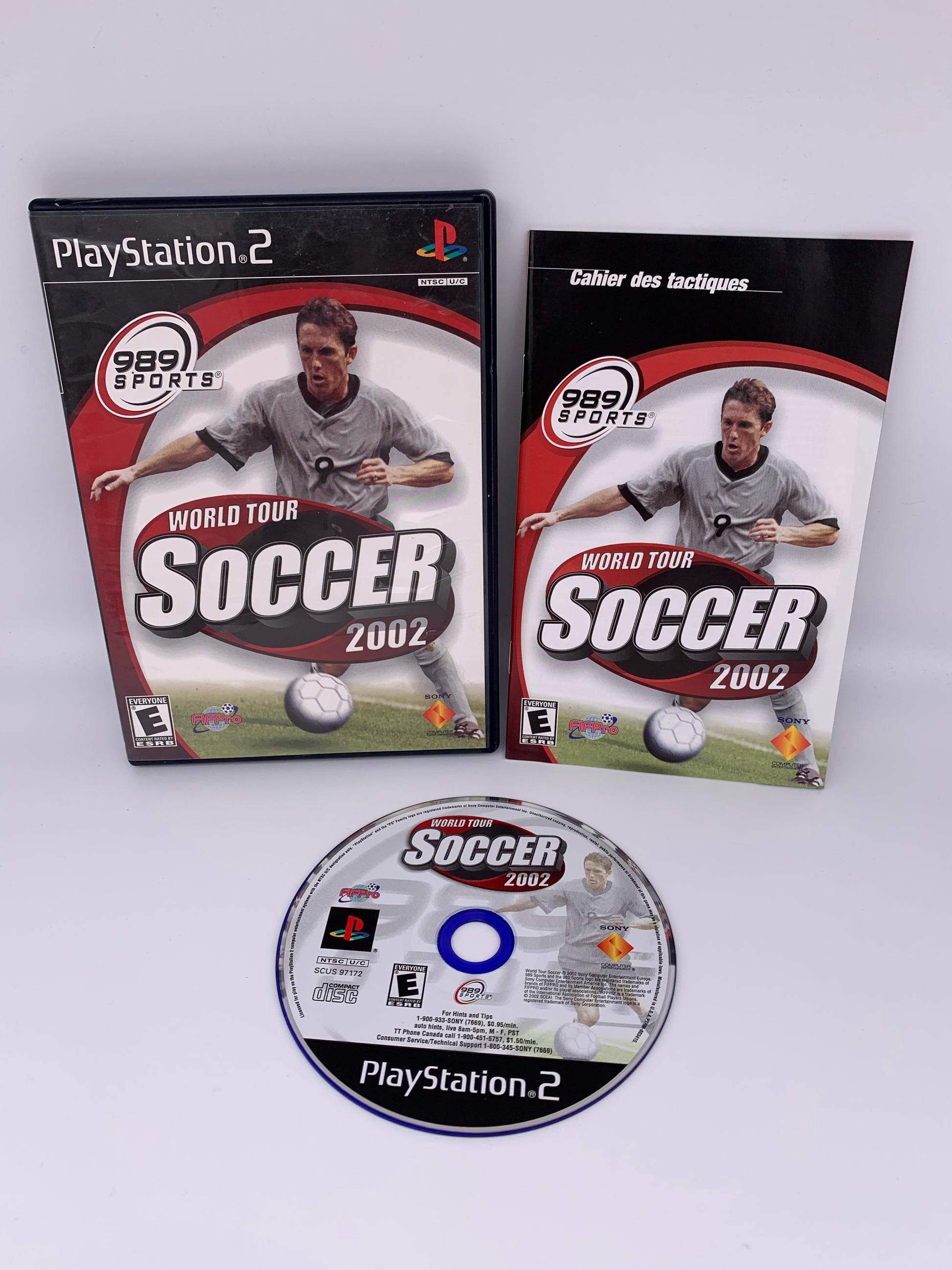 PiXEL-RETRO.COM : SONY PLAYSTATION 2 (PS2) COMPLET CIB BOX MANUAL GAME NTSC WORLD TOUR SOCCER 2002