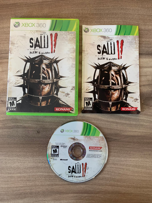 PiXEL-RETRO.COM : MICROSOFT XBOX 360 COMPLETE CIB BOX MANUAL GAME NTSC SAW II FLESH & BLOOD