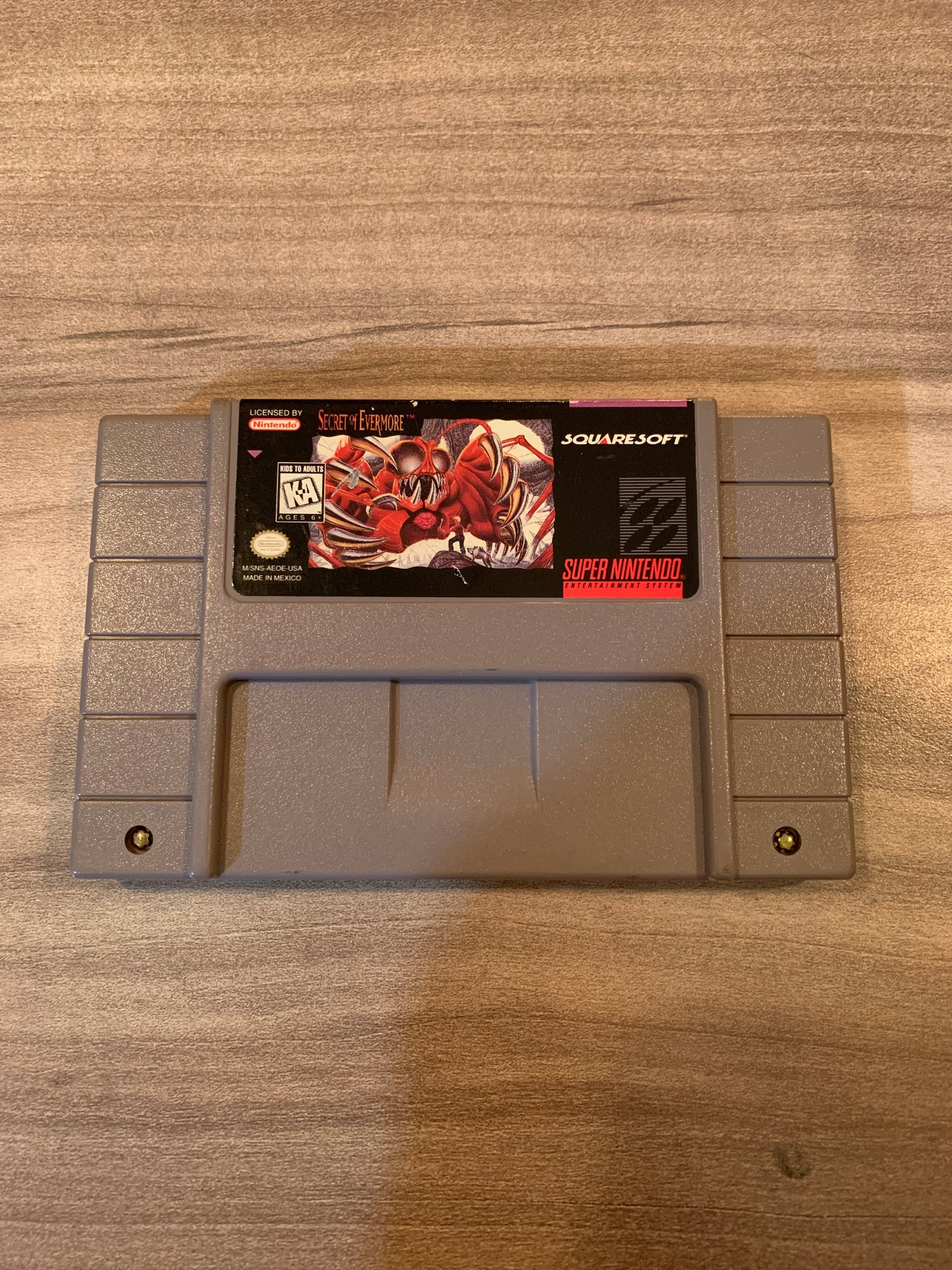 PiXEL-RETRO.COM : SUPER NINTENDO NES (SNES) GAME NTSC SECRET OF EVERMORE