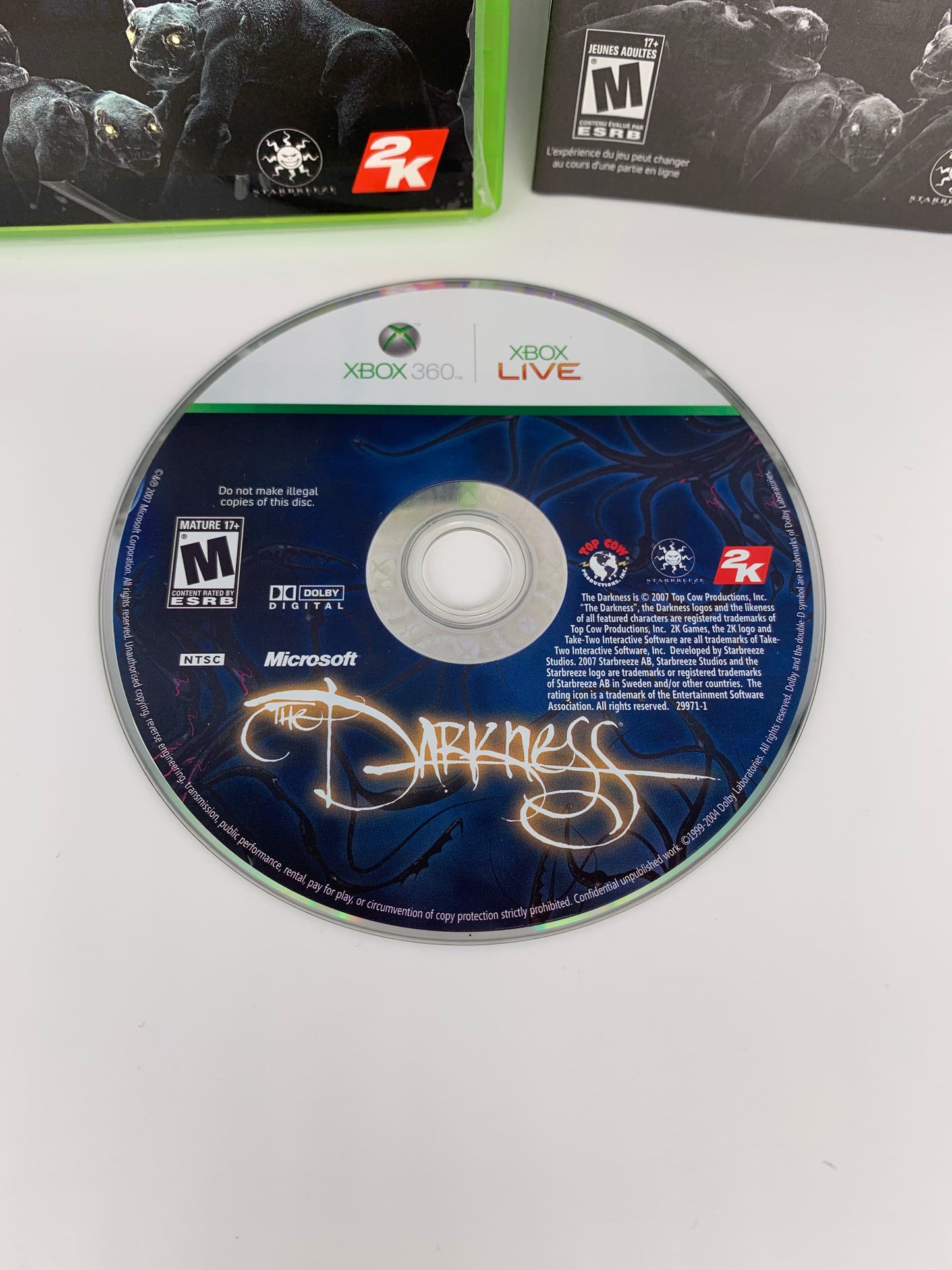 MiCROSOFT XBOX 360 | THE DARKNESS