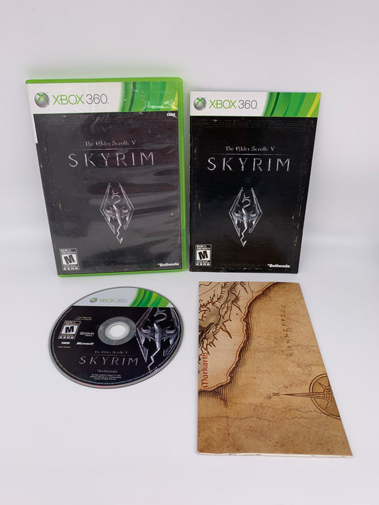 PiXEL-RETRO.COM : MICROSOFT XBOX 360 COMPLETE CIB BOX MANUAL GAME NTSC THE ELDER SCROLLS V SKYRIM