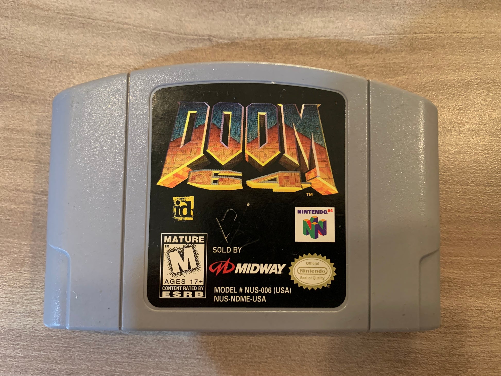 PiXEL-RETRO.COM : NINTENDO 64 (N64) DOOM 64 GAME NTSC